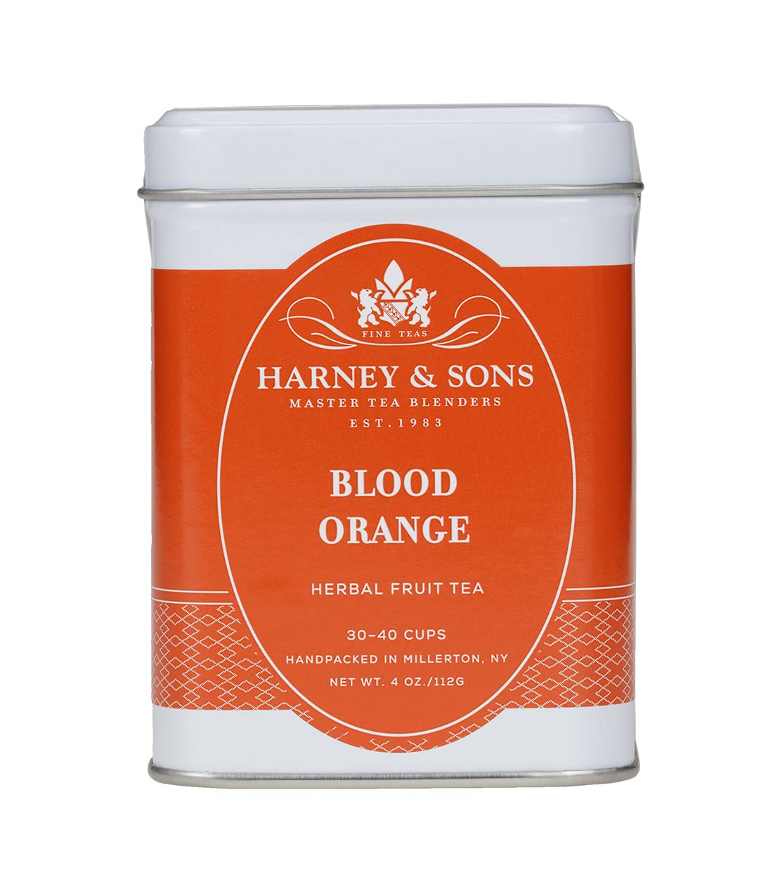 Harney & Sons Blood Orange Herbal Tea Loose Leaf Tin, 4 oz