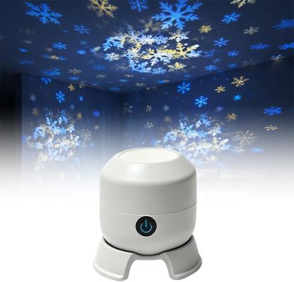 2026 Upgrade Dynamic Rotating LED Projector Light, USB Rechargeable LED Light Projector, 3D Wave Light Effect & Adjustable Brightness, (Ocean)