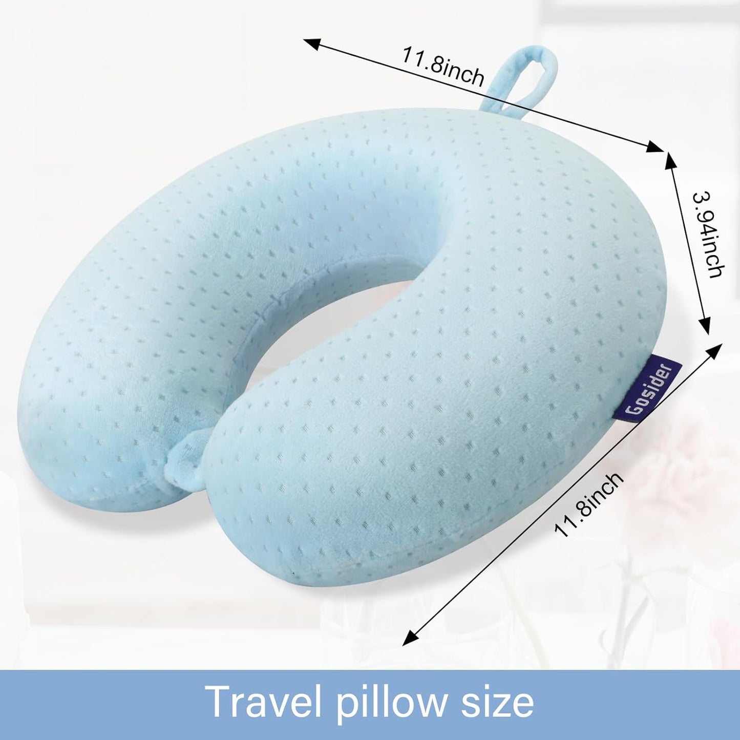 Neck Pillows for Sleeping Travel Pink Travel Pillow Comfortable U Shape Memory Foam Pillows Neck and Head Support Portable Travel Neck Pillow Suitable for Planes, Trains, Self-Driving Cars