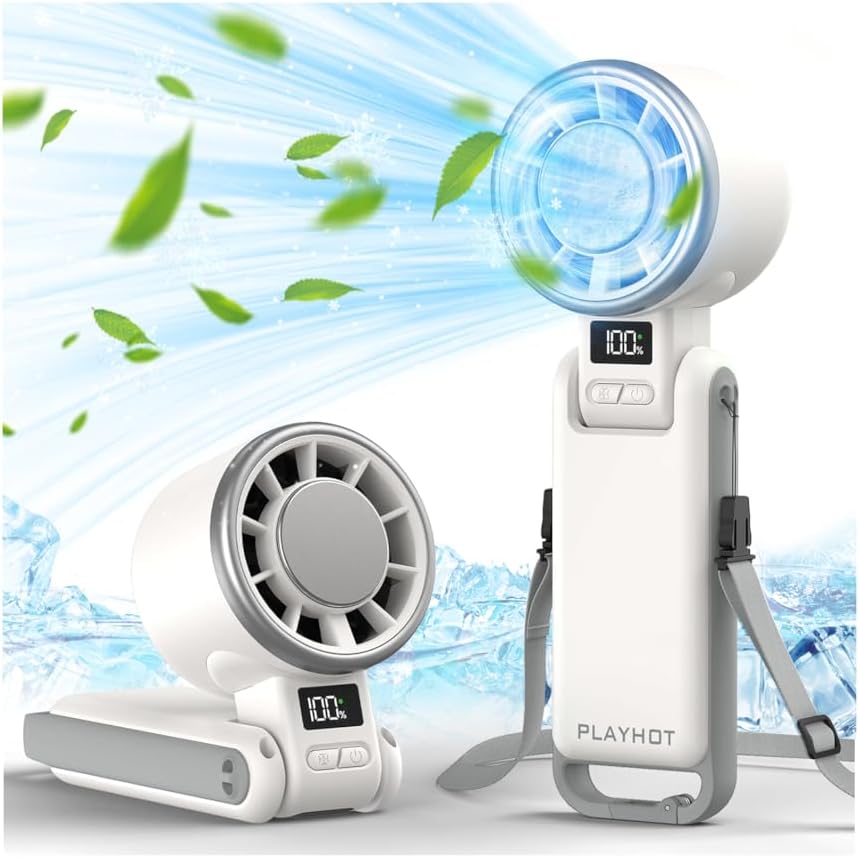 PlayHot Portable Handheld Cooling Fan, Travel Essentials, Gifts for Women