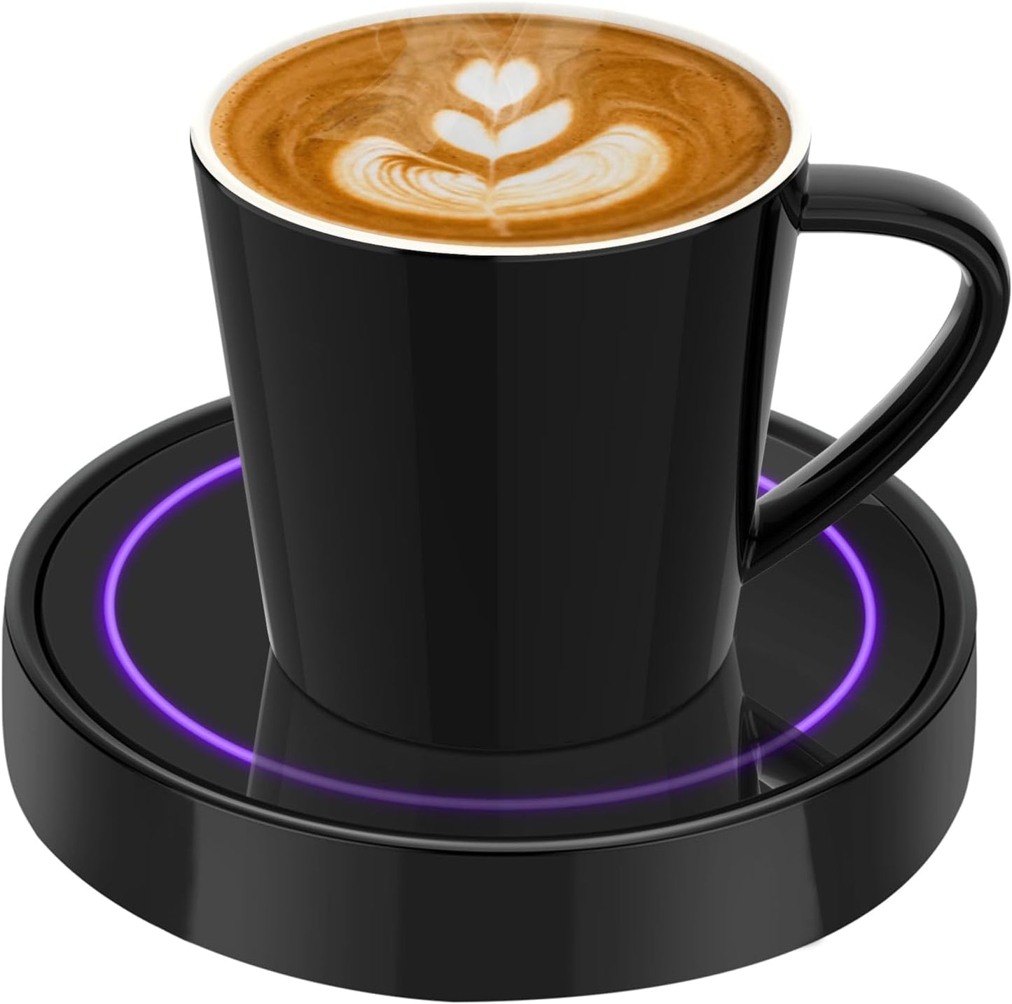 Coffee Mug Warmer, Electric Beverage Warmers for Office Home Desk Use, Smart Cup Warmer Thermostat Coaster for Hot Coffee Tea Espresso Milk Candle Wax with Gravity Switch Auto On/Off 135F