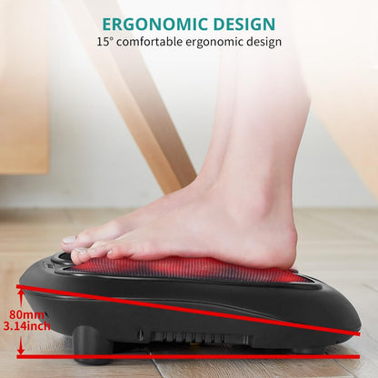 Nekteck Foot Massager with Heat, Shiatsu Heated Electric Kneading Foot Massager Machine for Neuropathy, Plantar Fasciitis, Feet Massage for Pain Relief, Circulation, Ideal Gifts for Man Woman Her Him