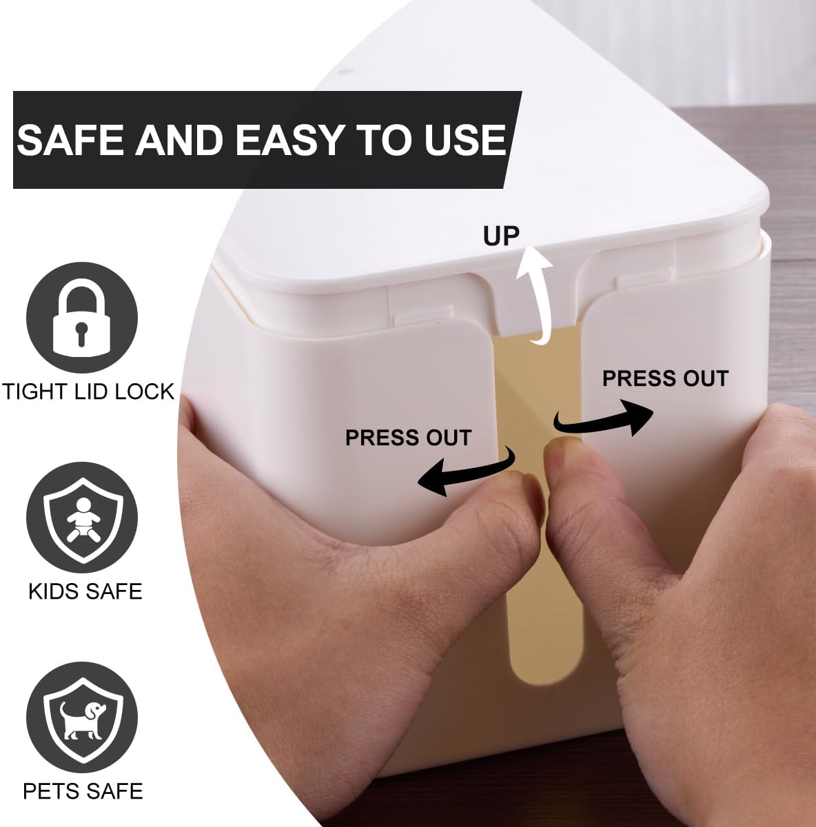 Tuwechen 3 Pack Cable Management Box, Cable Organizer Box to Hide Wires