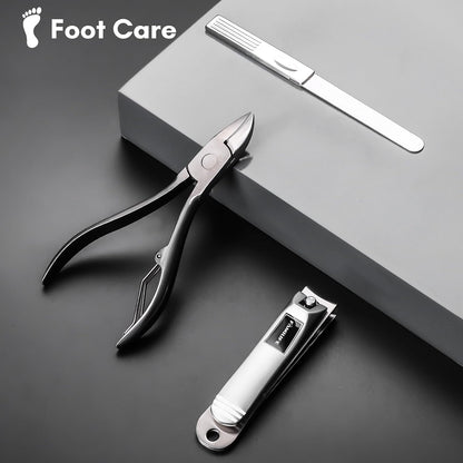 FAMILIFE Stainless Steel Manicure Set 11-in-1 Professional Nail Clipper Kit
