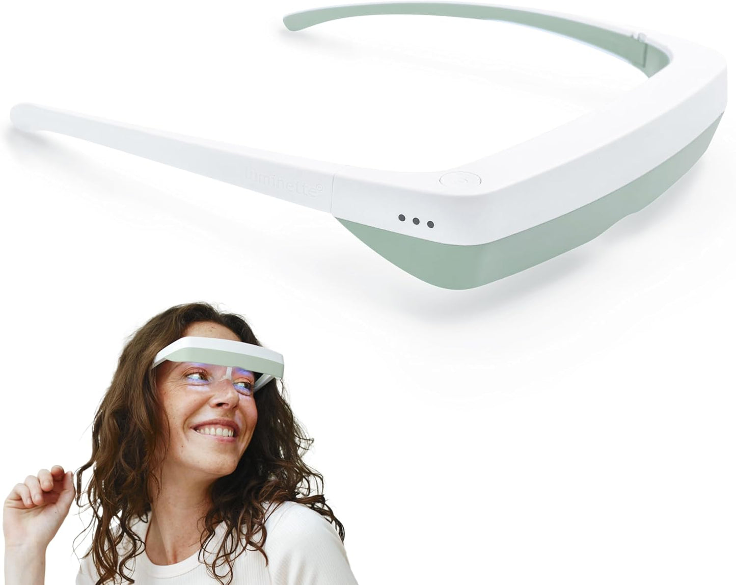 luminette 3 Light Therapy Glasses - Wearable Light Therapy Lamp - Natural Relief for Sleep Problems, Seasonal Mood Disorders & Jet lag - Portable Daylight Lamp (Blue)