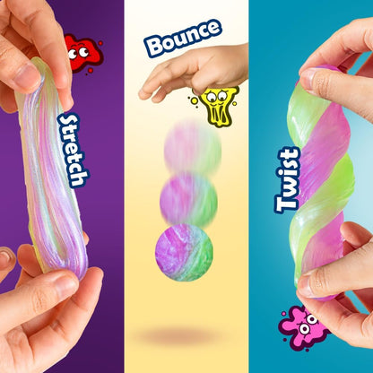 WATERELF Galaxy Putty Slime for Kids - Children's Day Gift, Fidget Sensory Artistic Therapy Putty Toys for Boys Girls Adults, Stress Relief Non-Sticky, 3.11 Inch 3.2 Oz – Golden/Red