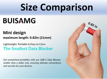 Data Blocker, USB C Data Blocker Protect Against Juice Jacking, 6-pcs