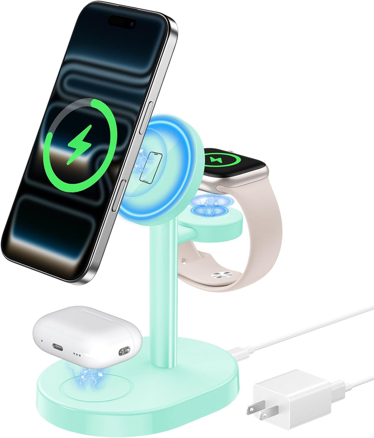 Mag-Safe Charger 3 in 1 Charging Station for iPhone Apple Watch AirPods
