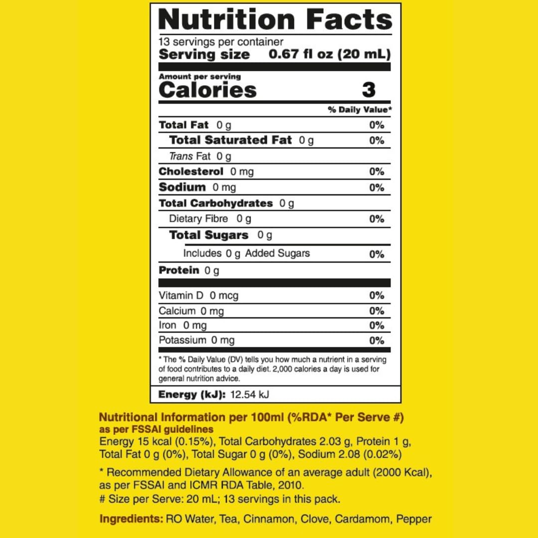 Trelish Sugar Free Chai Latte Super Concentrate | 13 servings | Black tea | Hot or iced | 8.79 fl oz