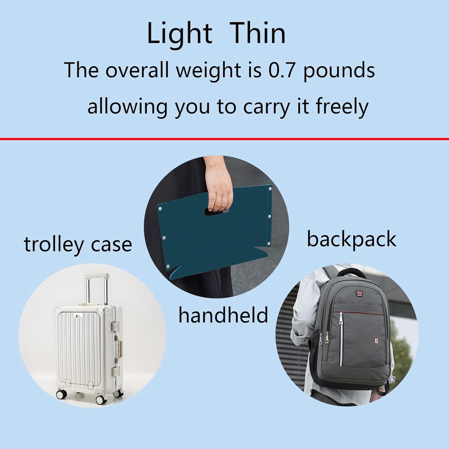 Travel Foot Rest for Airplane,Airplane Foot Rest,Portable Folding Under Desk Foot Stool,Relieves Back & Knee Pain,Comfortable for Long Flights,Cars,Trains,Ultralight Mini (Dark Blue)