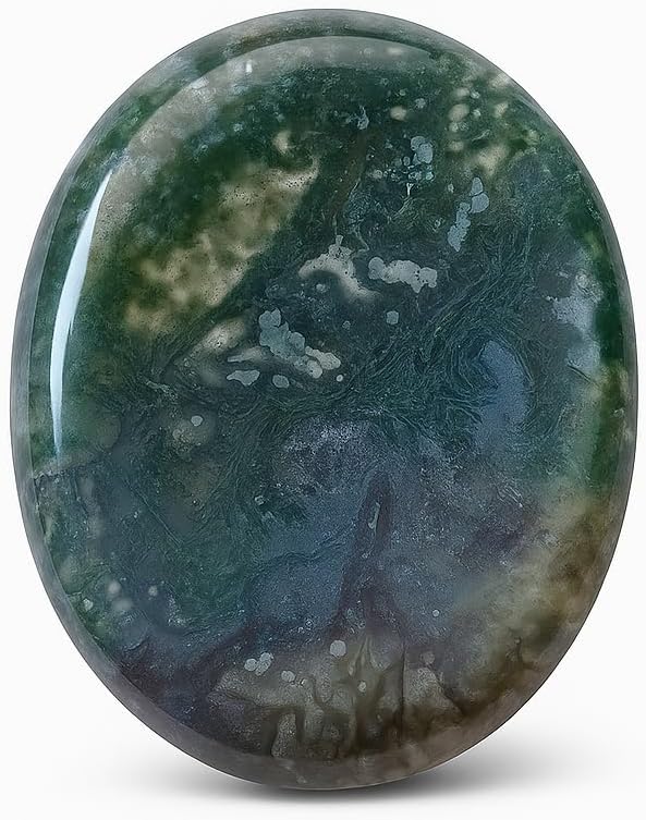 Natural Polished Thumb Palm Crystal for Meditation, Labradorite Worry Stone for Stress Relief, Anxiety Support & Pocket Reiki Healing