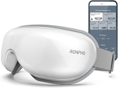 RENPHO Eyeris 1 Eye Massager with Heat, FSA Eligible HSA, Heated Eye Mask for Head Tension, Eye Strain & Screen Fatigue, Birthday Gifts for Men and Women