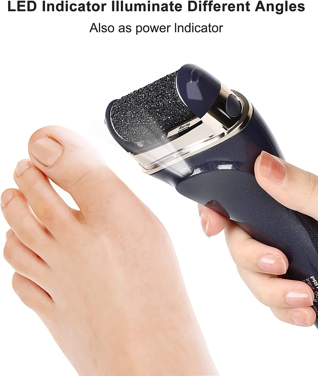 Electric Feet Callus Removers Rechargeable,Portable Electronic Foot File Pedicure Tools, Electric Callus Remover Kit,Professional Pedi Feet Care Perfect for Dead,Hard Cracked Dry Skin