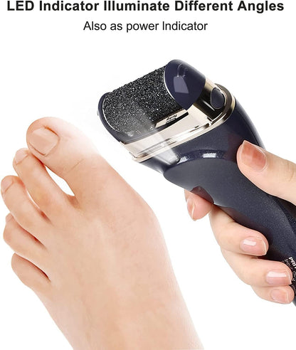 Electric Feet Callus Removers Rechargeable,Portable Electronic Foot File Pedicure Tools, Electric Callus Remover Kit,Professional Pedi Feet Care Perfect for Dead,Hard Cracked Dry Skin