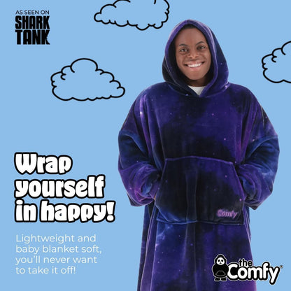 THE COMFY Dream | From Shark Tank | Patented | No Sherpa | Light Wearable Blanket Hoodie | Gift for Women & Men | One Size