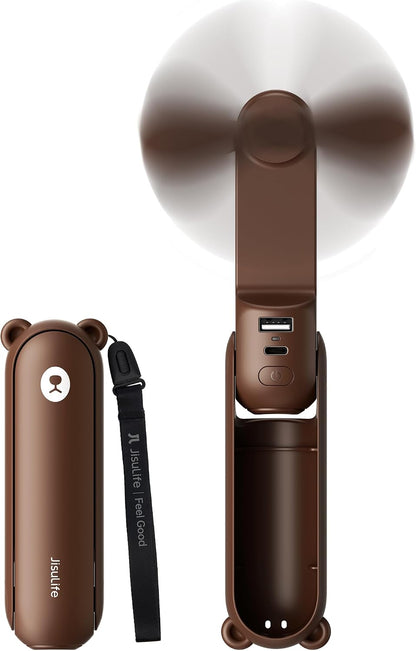 JISULIFE 3 IN 1 Portable Fan with Power Bank & Flashlight Featured