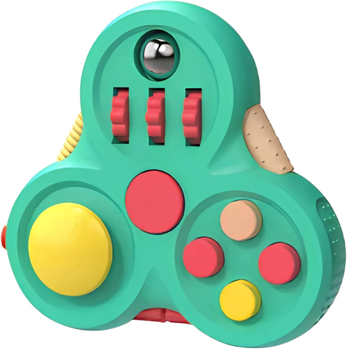 Yrissmiss Fidget Toys for Adults, Fidget Pad Easter Basket Stuffers for Boys Girls,Stress Relief Cube Clicker Controller with Quiet Fidgets,ADHD Autism Fidget Spinner for Office Desk Travel