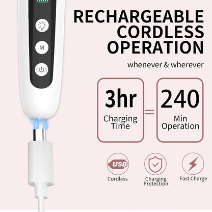 Cordless Electric Nail File Set, Professional Manicure Pedicure Kit with Memory Modes, 10 Speed Portable Nail Drill Machine, Pedicure Tools for feet, Hand Foot Care Tool for Thick Nail Toenail Cuticle