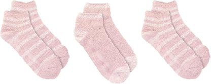 Dr. Scholl's Womens Low Cut Soothing Spa - Lavender & Vitamin E Infused 2 3 Pair Packs Bottom Grippers Sock, Blue, Pink/Blue, 4-10 US