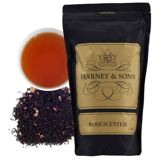 Harney & Sons Rose Scented Loose Leaf Black Tea, 16 oz
