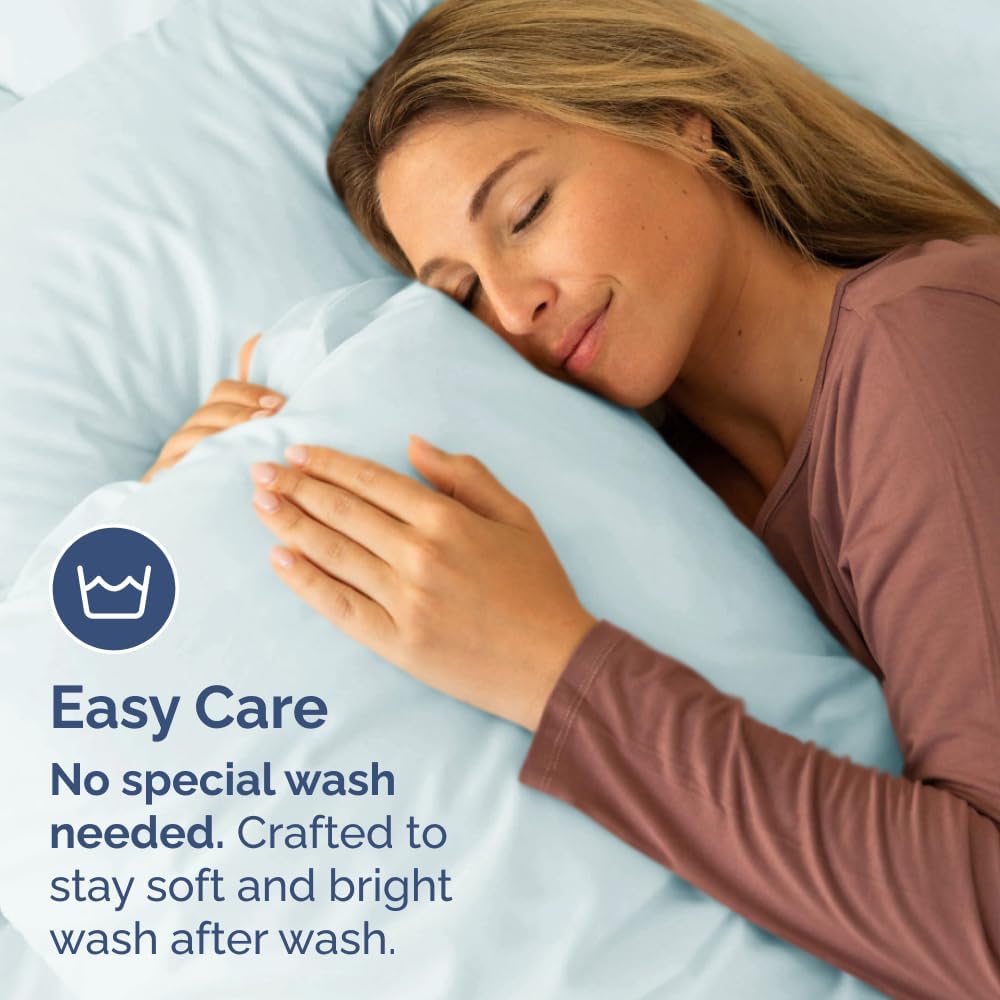 Standard Pillow Cases Set of 10 - Ultra Soft Hotel Quality Pillowcase Covers - Comfy, Cozy & Wrinkle Free - Shrink, Stain and Fade Resistant - Machine Washable Pillow Protectors - 10 Pcs Set - White - Colors A
