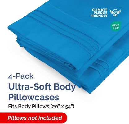 Standard Pillow Cases Set of 10 - Ultra Soft Hotel Quality Pillowcase Covers - Comfy, Cozy & Wrinkle Free - Shrink, Stain and Fade Resistant - Machine Washable Pillow Protectors - 10 Pcs Set - White - Colors A