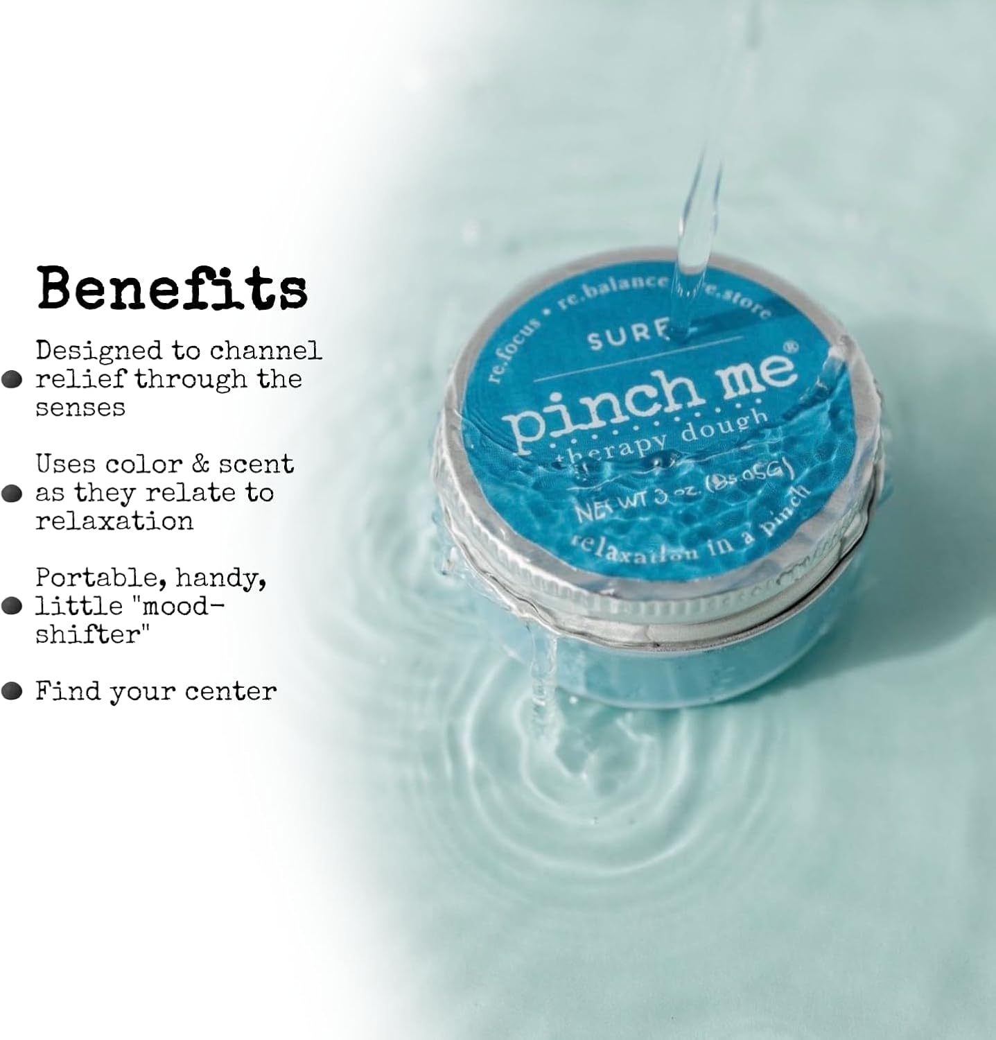 Pinch Me Therapy Dough - Holistic Aromatherapy Stress Relieving Putty - 10 Ounce Spa Scent