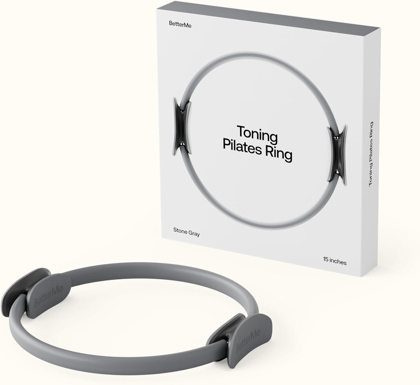 BetterMe Toning Pilates Ring – Magic Circle Pilates Ring for Strength & Flexibility – 15 Inch Fitness Ring for Home Pilates & Yoga Workouts
