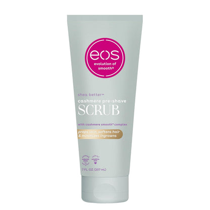 eos Cashmere Skin Collection Pre-Shave Scrub- Vanilla Cashmere, 7 fl oz