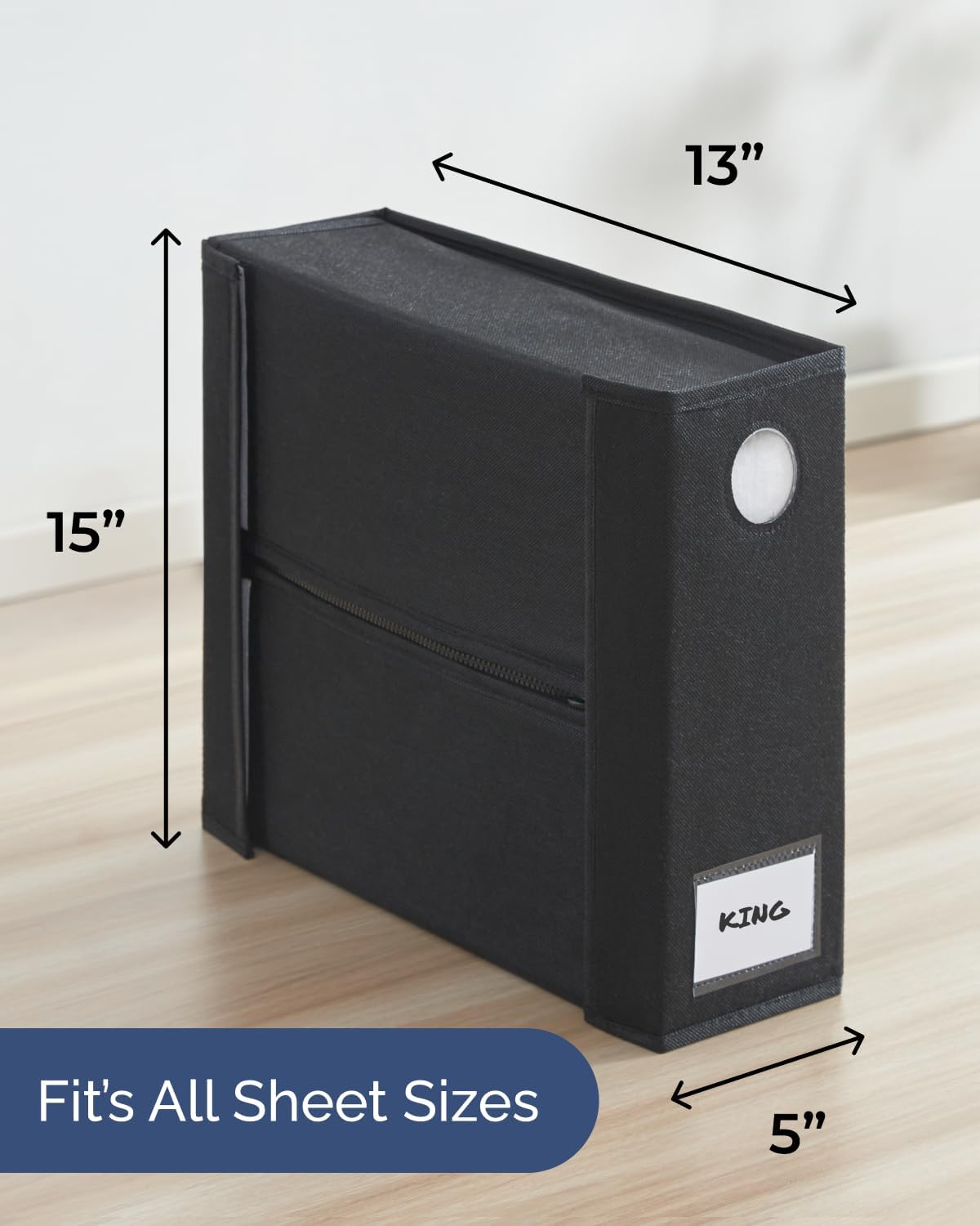 Sheet Organizers - Foldable Sheets Set Organizer - King/Queen - Grey