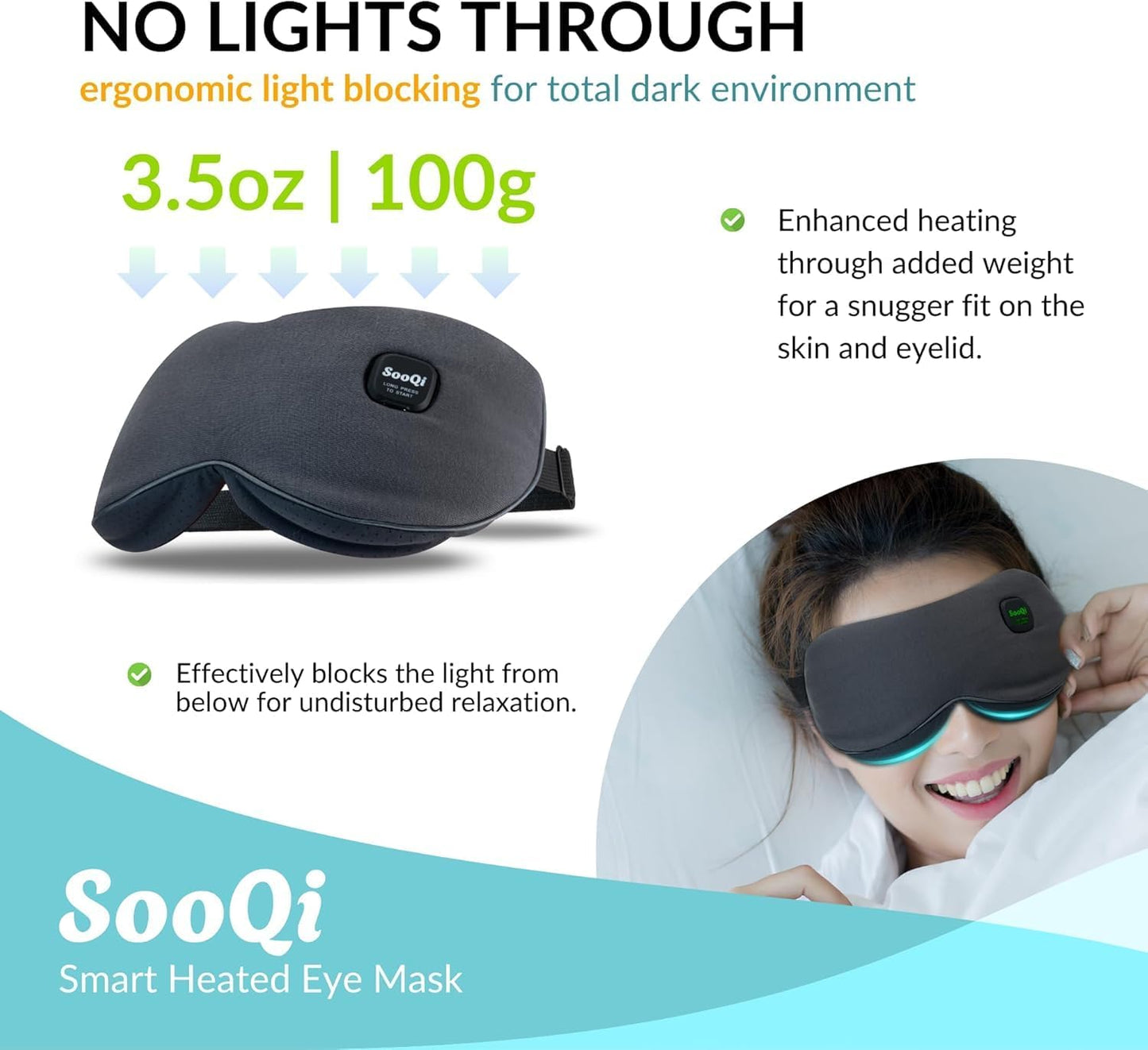 Rechargeable Heated Eye Mask for Dry Eyes, Blepharitis & Eye Fatigue