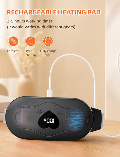 Glyduny Portable Heart Heating Pads, Electric Cordless Heat Pad