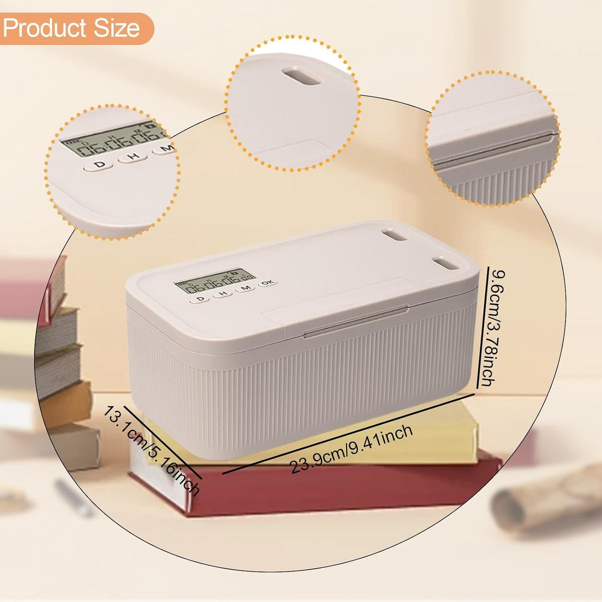 Phone Lock Box with Timer for Bedroom