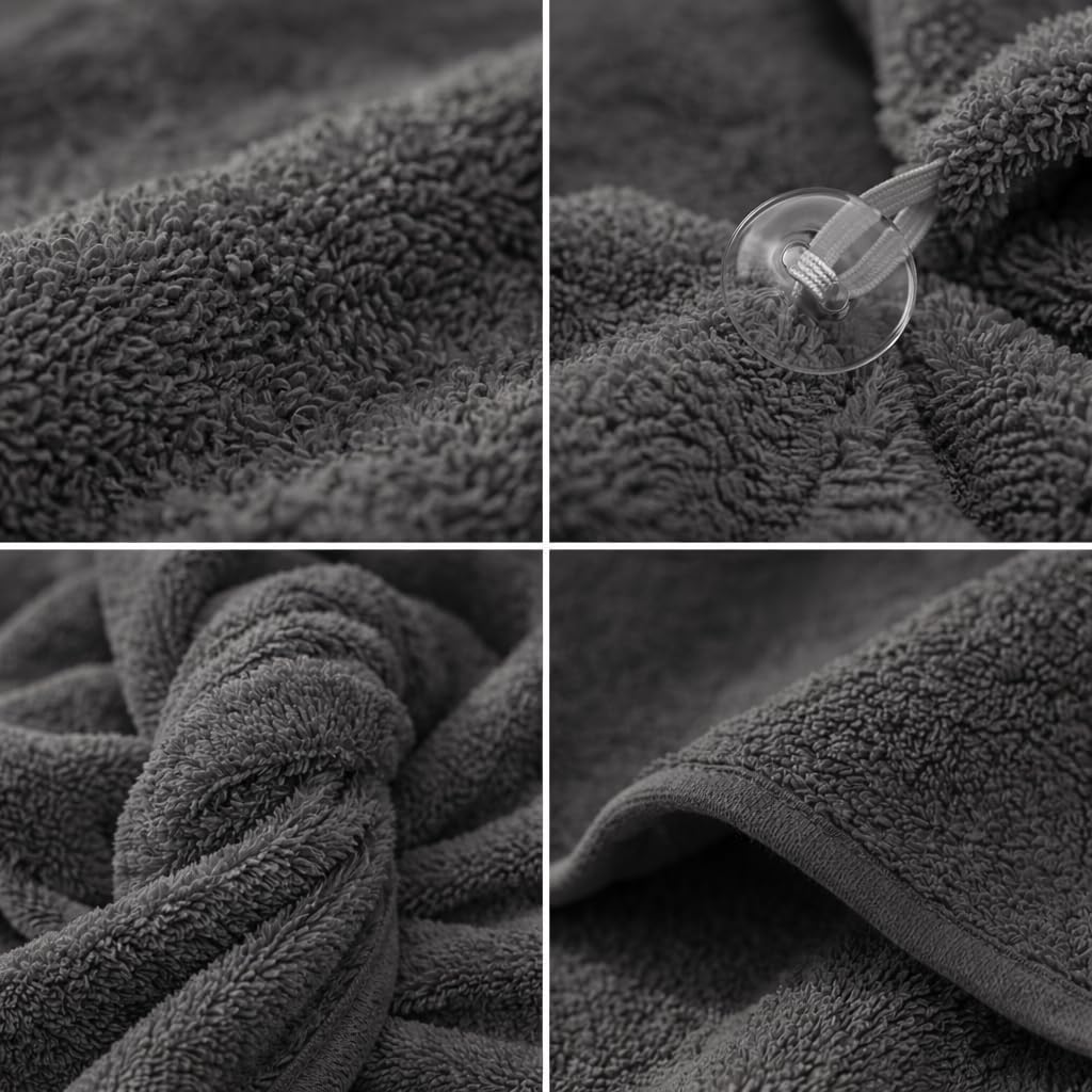 100% Turkish Cotton Hair Towel Wrap 2 Pack – Oeko-TEX Certified Quick Dry Turban for Wet Hair – Soft, Absorbent, Gentle on Curly & Long Hair – 10x26 Inch