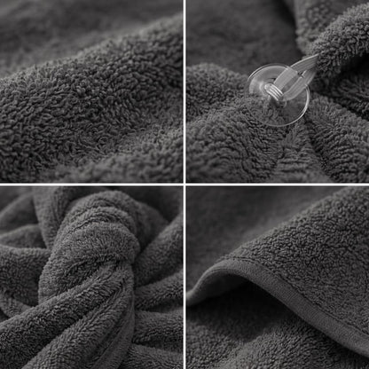 100% Turkish Cotton Hair Towel Wrap 2 Pack – Oeko-TEX Certified Quick Dry Turban for Wet Hair – Soft, Absorbent, Gentle on Curly & Long Hair – 10x26 Inch