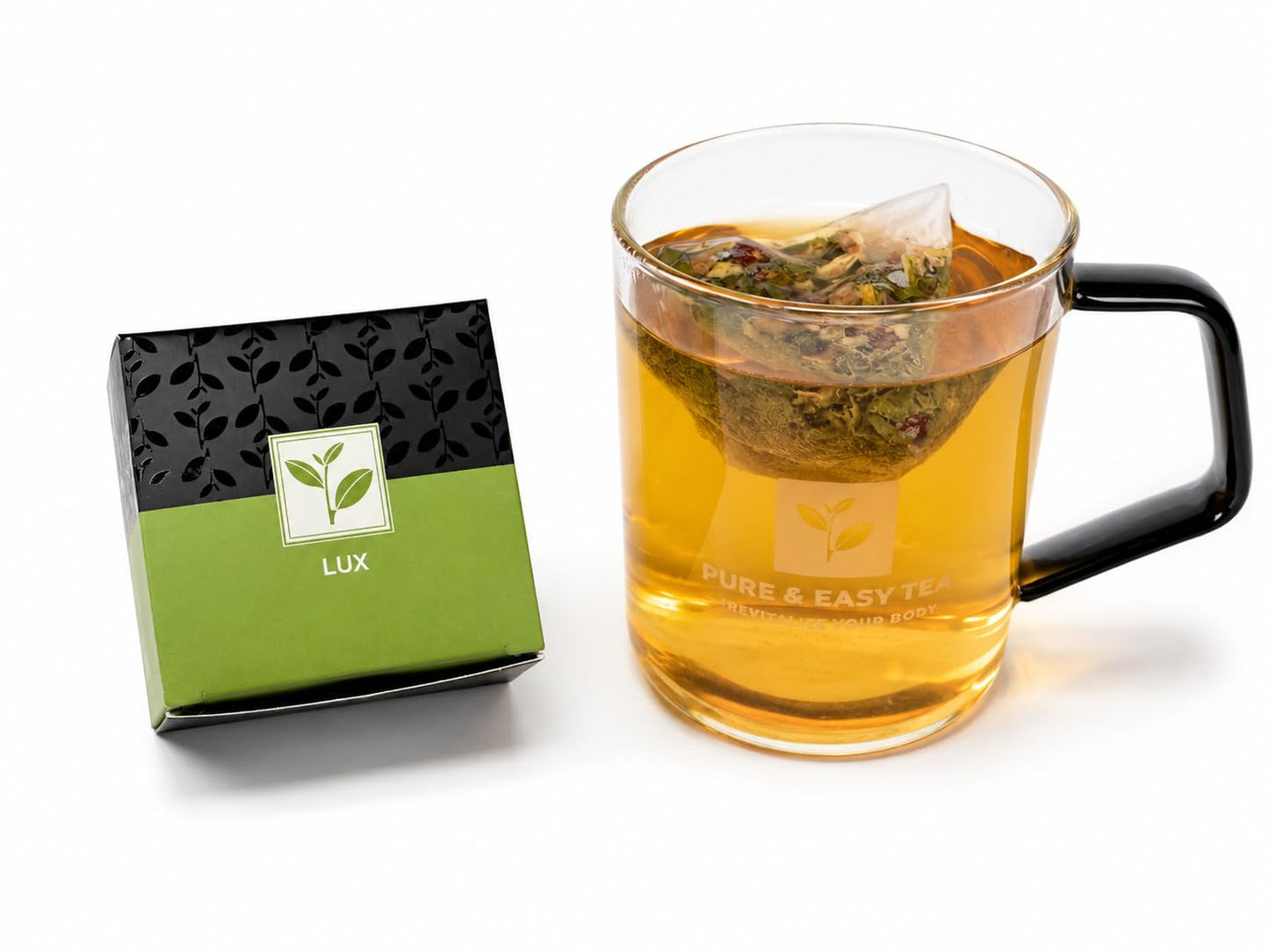 Pure And Easy Tea, Serenity Herbal Tea Flight Sampler, 15-Count Whole-Leaf Caffeine-Free Variety, Designed to Restore Calm & Balance, BPA-Free Plant-Based Tea Bags, Premium Wellness Gift Box (49.5g)