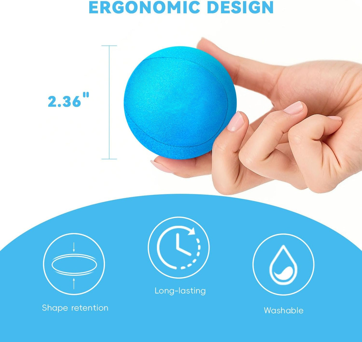 Linemoon Stress Balls for Adults, Squeeze Balls for Hand Exercisers Therapy