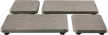 NiuYichee Set of 4 Water Absorbent Diatomite Coasters, Diatomaceous Earth Kitchen Soap Dish, Bathroom Trays, Water Absorbing Stone Used for Hand Soaps & Plants & Toiletries in The Modern Home
