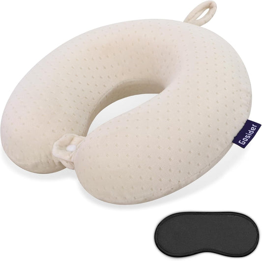 Neck Pillows for Sleeping Travel Pink Travel Pillow Comfortable U Shape Memory Foam Pillows Neck and Head Support Portable Travel Neck Pillow Suitable for Planes, Trains, Self-Driving Cars