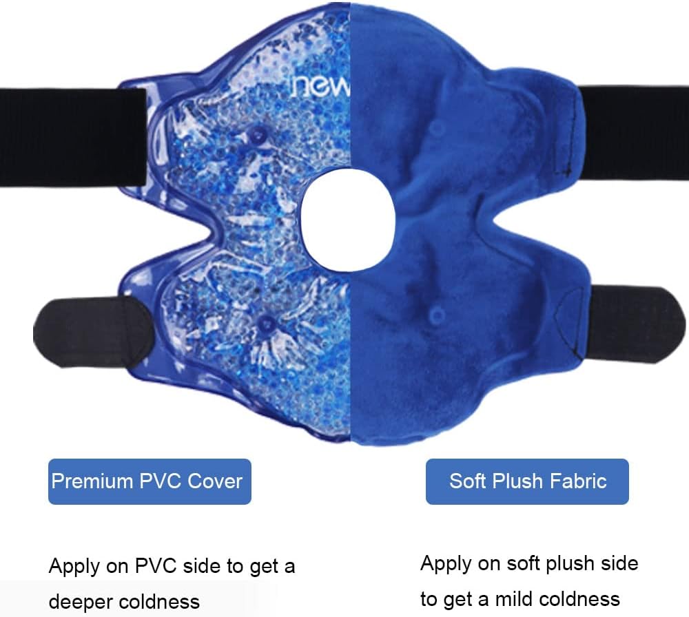 NEWGO Ice Pack for Knee Pain Relief, FSA Eligible Cold Pack Gel Ice Packs for Knee Replacement Surgery, Arthritis, Swelling, Bruises - 2 Pack