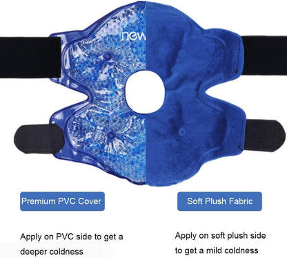 NEWGO Ice Pack for Knee Pain Relief, FSA Eligible Cold Pack Gel Ice Packs for Knee Replacement Surgery, Arthritis, Swelling, Bruises - 2 Pack