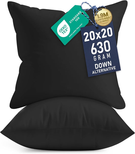 Utopia Bedding 12x20 Pillow Inserts, Set of 2, White – Indoor Decorative Throw Pillows for Bed, Sofa & Couch – Soft, Supportive & Fluffy Cushion Inserts