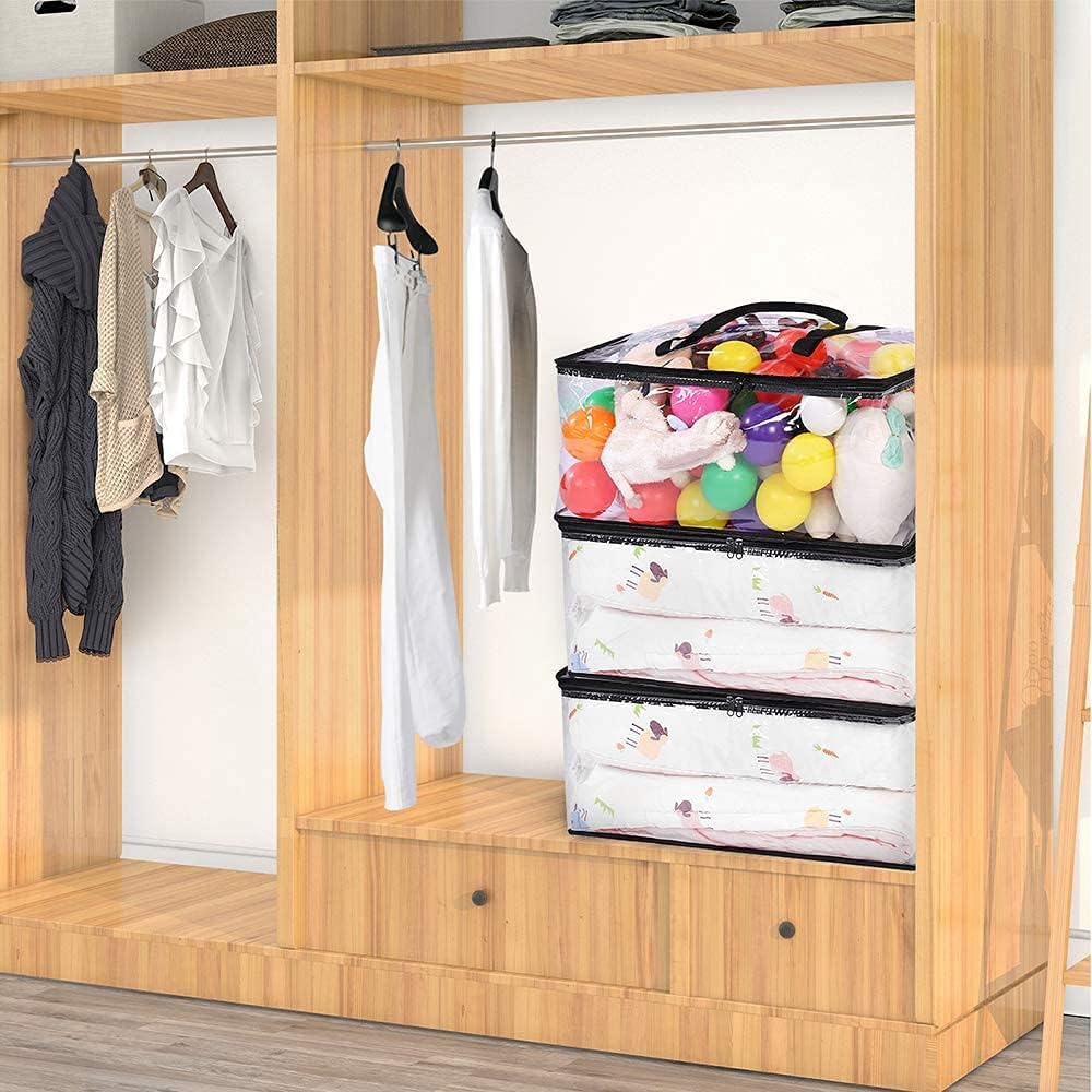 Vieshful Clear Storage Bags for Clothes Blanket Comforter & Bedding