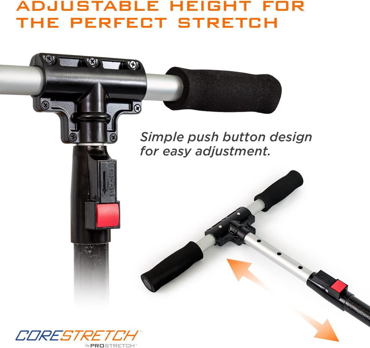ProStretch CoreStretch, Adjustable Upper and Lower Back Stretcher, Physical Therapy Tool for Back Pain Relief and Shoulder Stretching