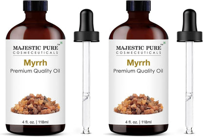 Majestic Pure Essential Oil with Glass Dropper - Essential Oils for Diffuser, Aromatherapy, Soap and Candle Making, Lavender Essential Oil, Lavender Oil, 4 Fl Oz