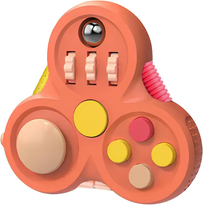 Yrissmiss Fidget Toys for Adults, Fidget Pad Easter Basket Stuffers for Boys Girls,Stress Relief Cube Clicker Controller with Quiet Fidgets,ADHD Autism Fidget Spinner for Office Desk Travel