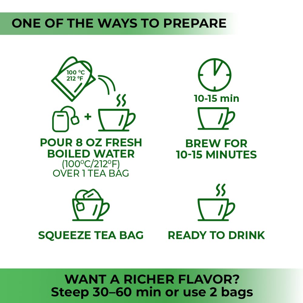 30 Bags Cleavers Herbal Tea (Galium Aparine) - 1.5g Tea Bag 30 Count Dried Cleavers Herb Tea