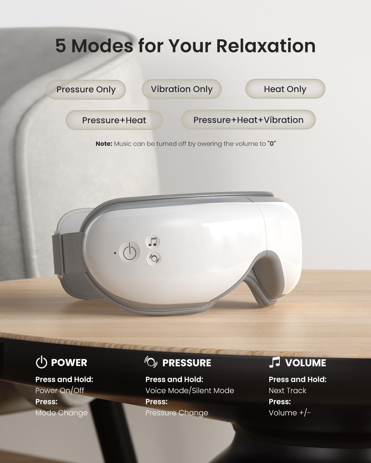 RENPHO Eyeris 1 Eye Massager with Heat, FSA Eligible HSA, Heated Eye Mask for Head Tension, Eye Strain & Screen Fatigue, Birthday Gifts for Men and Women