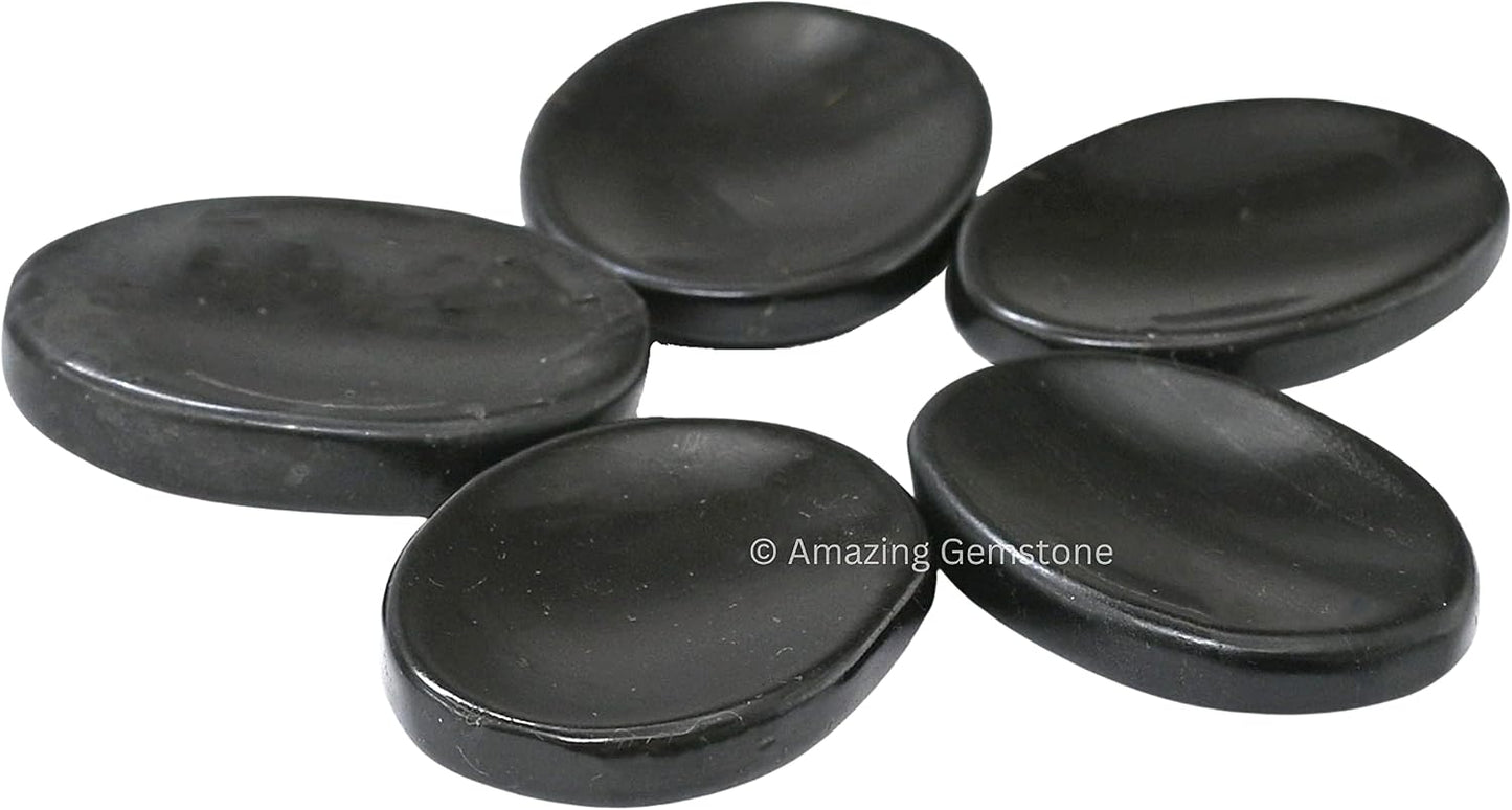 Amazing Gemstone Labradorite Thumb Worry Stone, Anxiety Stone, Healing Crystals - Piedra Crystal Fidget for Gift, Meditation, Calming, Relaxation, Stress Relief - Colors A