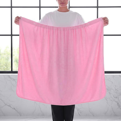 4 Pcs Spa Wrap Towel Wrap for Women Women's Shower Wraps Robes Bath Robe Spa Robe with Adjustable Closure Elastic Top